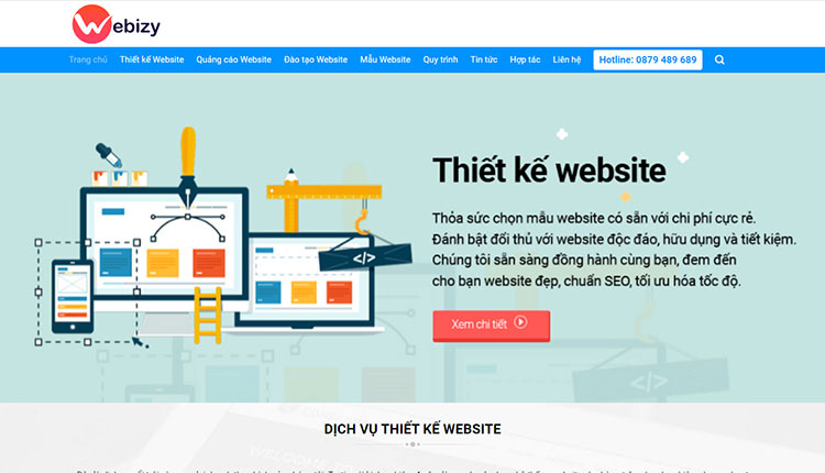 Mẫu website thiết kế web