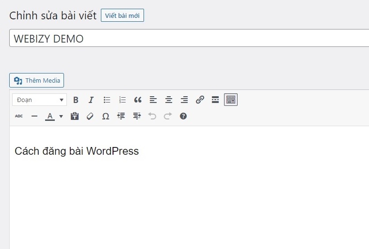 Cách chỉnh sửa bài viết trong WordPress 